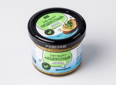 

Растительный аналог сыра мягкий ВкусВилл Тофу паштет Нешпротный 90 г