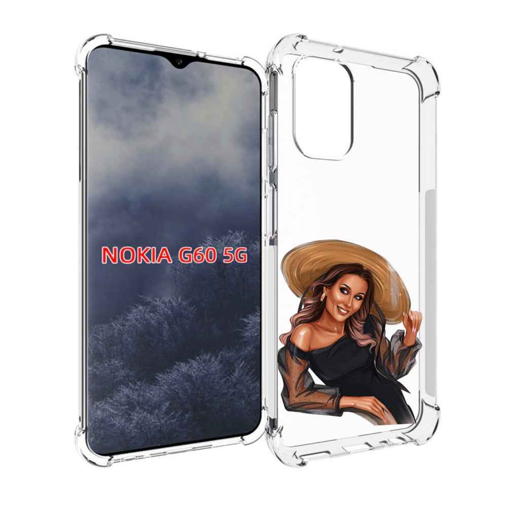 Чехол MyPads Девушка-в-боди женский для Nokia G60 5G