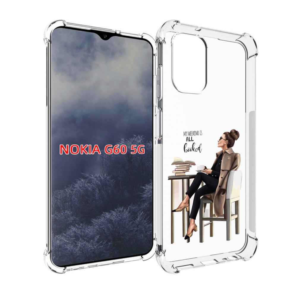 

Чехол MyPads Девушка-в-кофейне для Nokia G60 5G, Прозрачный, Tocco