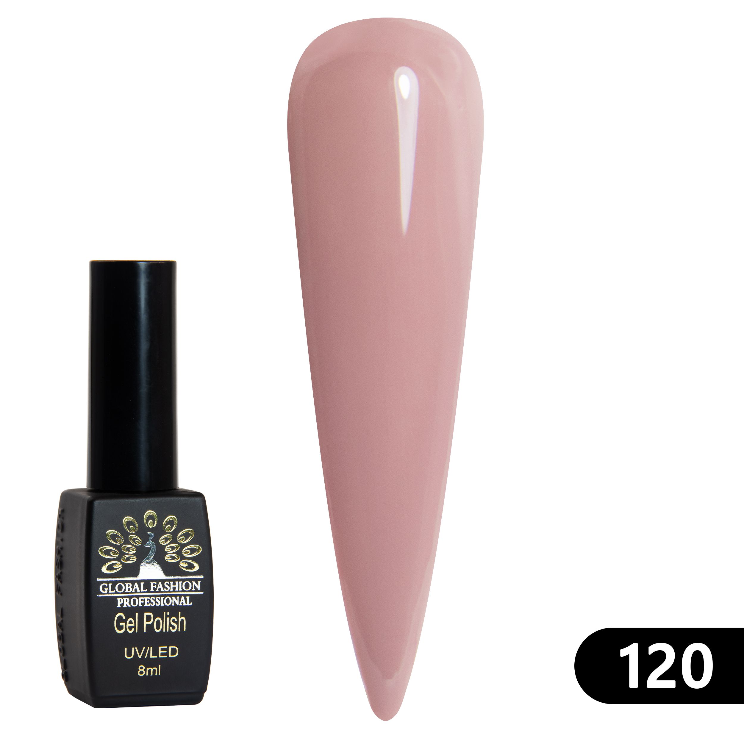 

Гель лак Global Fashion BLACK ELITE 120 8 мл