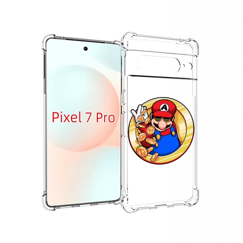 

Чехол Mypads Богатый Марио Для Google Pixel 7 Pro, Прозрачный, Tocco