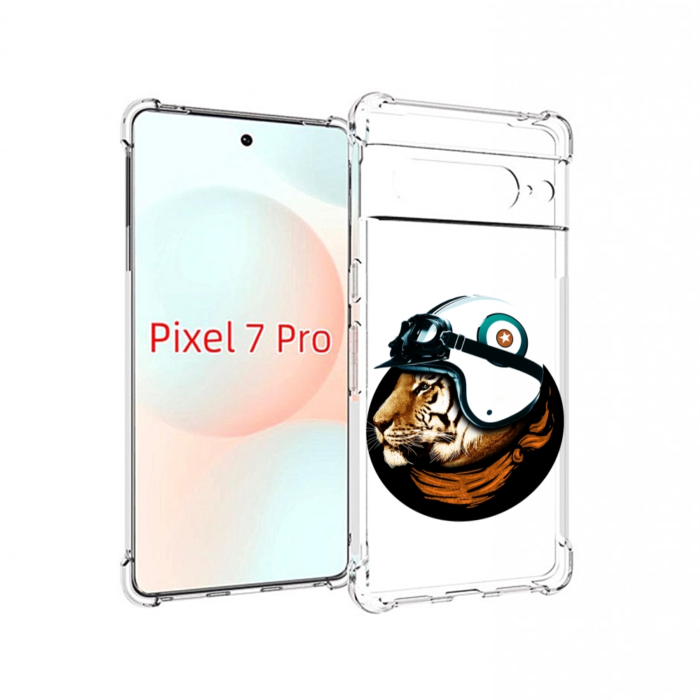 

Чехол Mypads Тигр В Шлеме Для Google Pixel 7 Pro, Прозрачный, Tocco