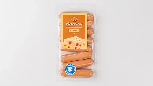 

Сосиски ВкусВилл Связочка с сыром 380 г