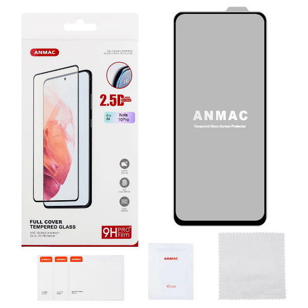 Защитное стекло ANMAC для Xiaomi Note 10 Pro Full Cover Арт.1137360