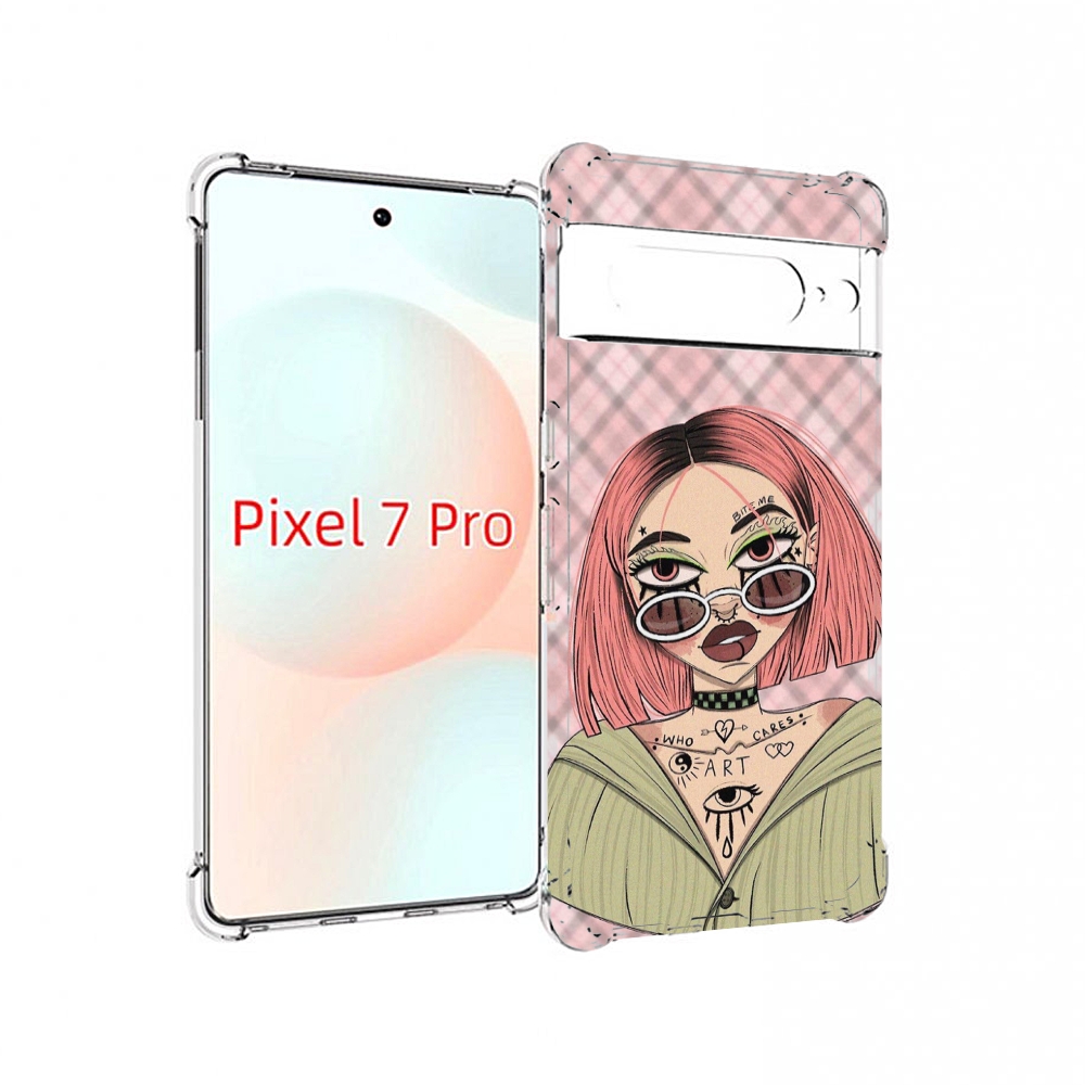 

Чехол Mypads Бунтарка-Девочка Для Google Pixel 7 Pro, Прозрачный, Tocco