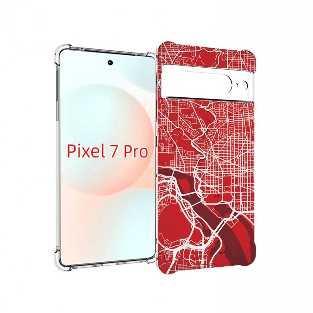 

Чехол Mypads Векторная-Карта Для Google Pixel 7 Pro, Прозрачный, Tocco