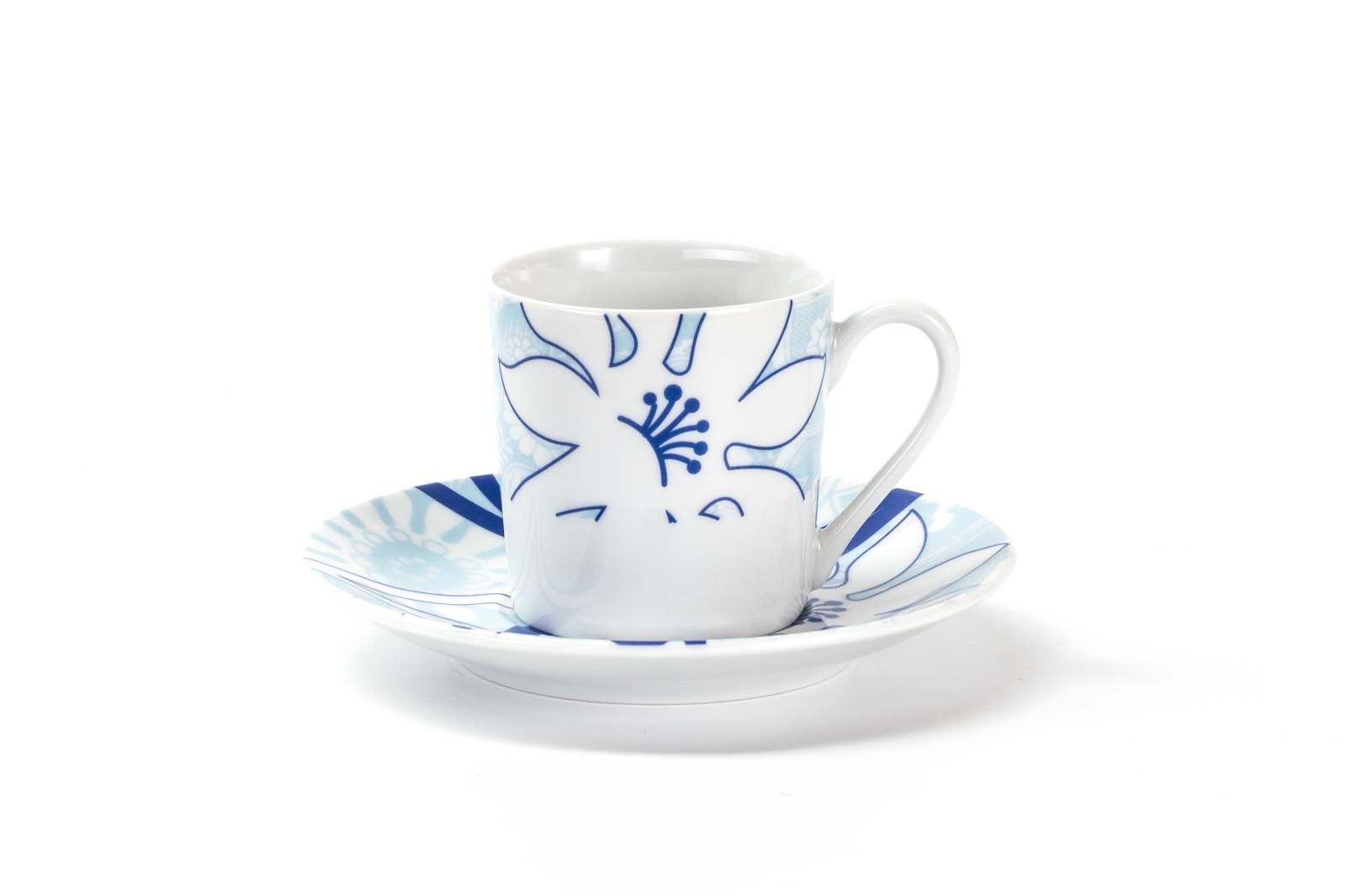 

Набор кофейных пар Mimosa Bleu Sky 2230 110 мл на 6 персон, Белый;голубой, 36184-05