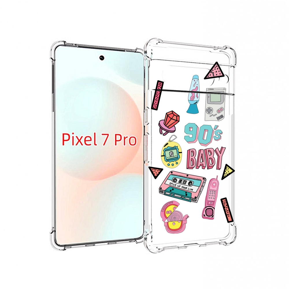 

Чехол Mypads Гаджеты-90Х Для Google Pixel 7 Pro, Прозрачный, Tocco