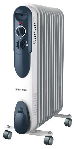 Масляный радиатор Zerten UZT-20 Gray масляный радиатор zerten mrs 20 белый