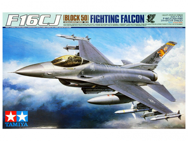 фото Сборная модель 60315 tamiya 1/32 f-16cj fighting falcon, подставка