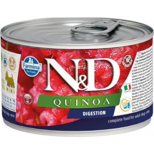 фото Farmina n&d quinoa консервы для собак мини для поддержки пищеварения с киноа 140 г nobrand