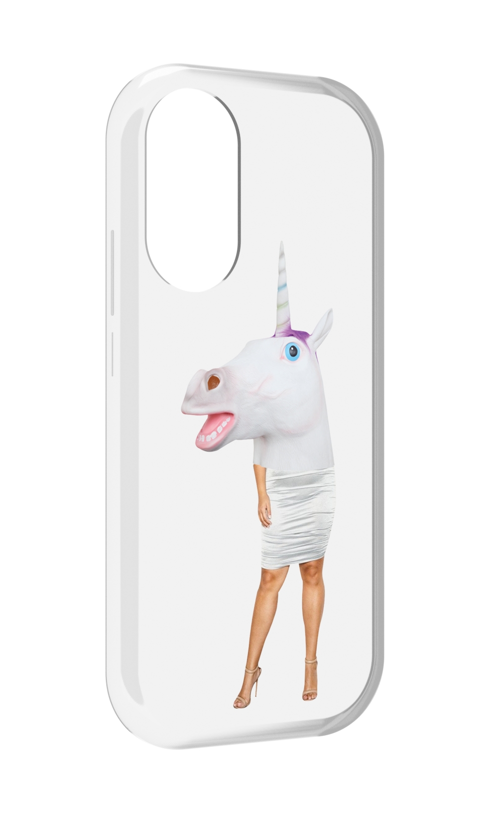 

Чехол MyPads голова-единорога для Honor X7, Прозрачный, Tocco