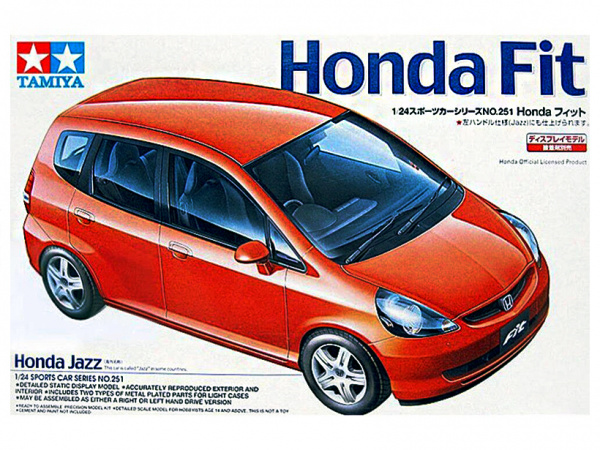 

Сборная модель 24251 Tamiya 1/24 Автомобиль Honda Jazz