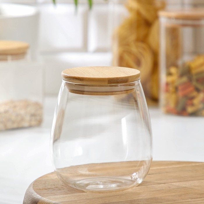 

Банка для сыпучих продуктов «Эко», 750 мл, 11×12,5 см