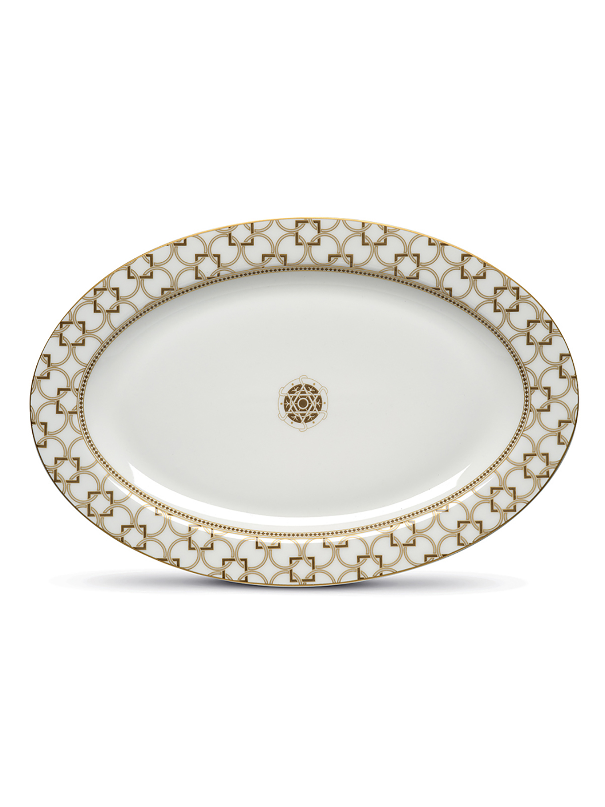

Блюдо сервировочное фарфоровое 36х24 см Pozzi Milano 1876 PM-0132-DECO