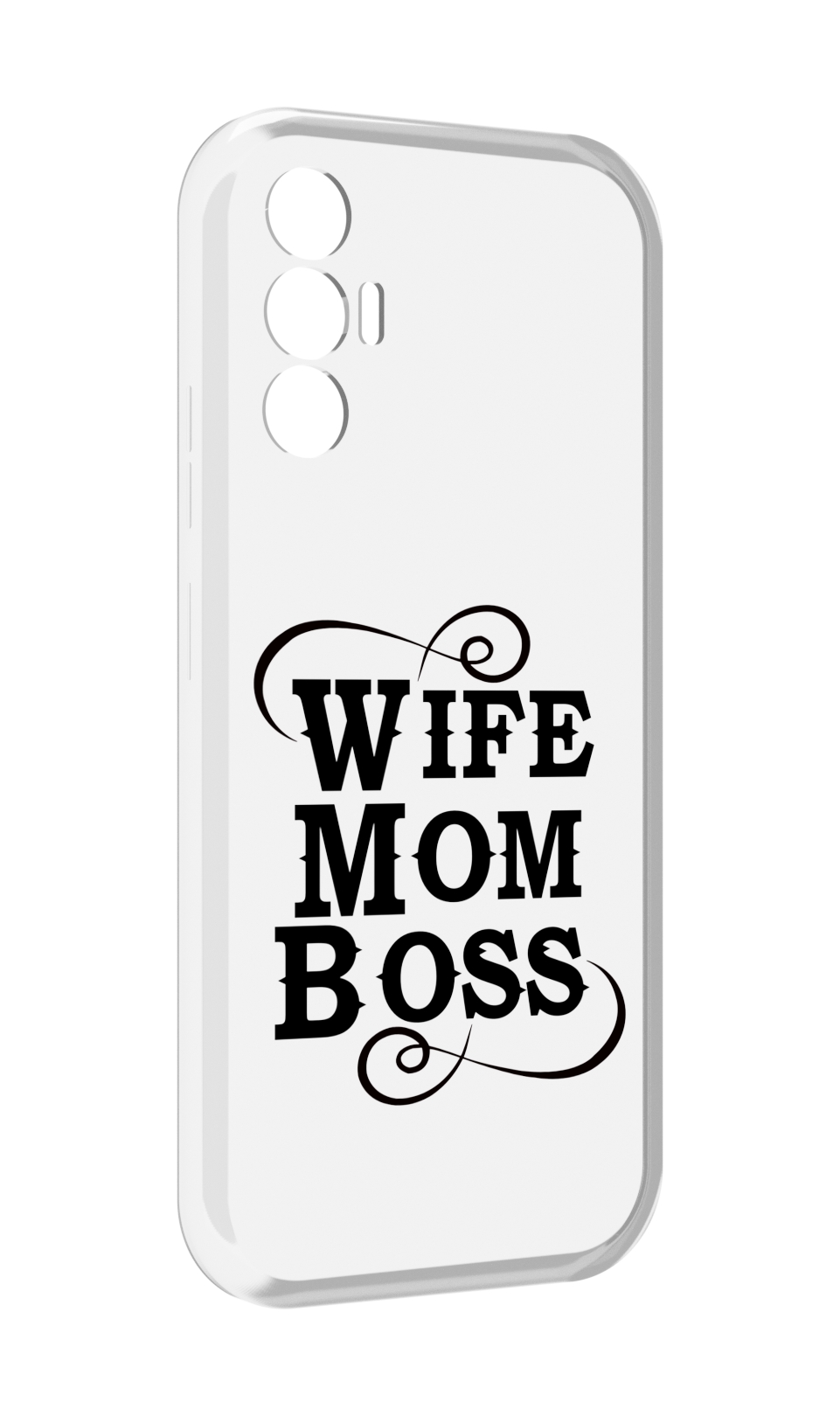 

Чехол MyPads жена-мама-босс для Tecno Pova 3, Прозрачный, Tocco