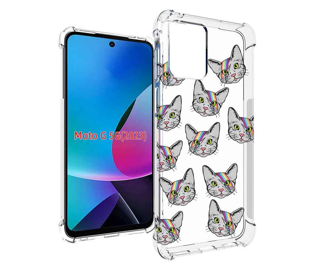 

Чехол MyPads кот-с-молнией-на-лбу для MOTO G 5G 2023, Tocco
