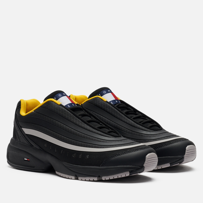 фото Кроссовки мужские tommy jeans heritage modern mix runner черные 40 eu