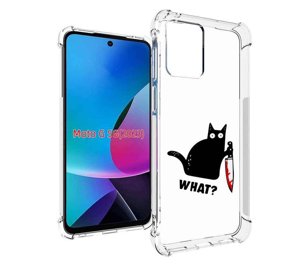 

Чехол MyPads котик-убийца для MOTO G 5G 2023, Tocco