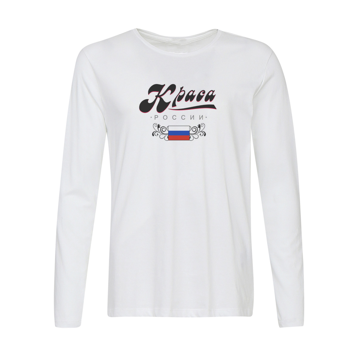 

Лонгслив CoolPodarok Прикол. Семья. Краса России, Белый, w0151866