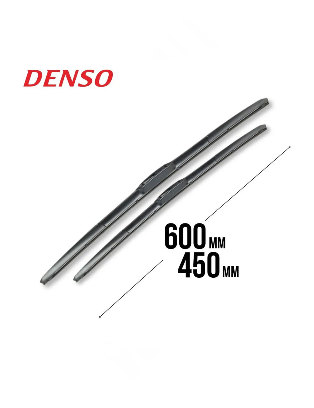 

Комплект стеклоочистителей (гибрид) Denso 600мм+450мм, 2шт (крепление крючок), Hybrid