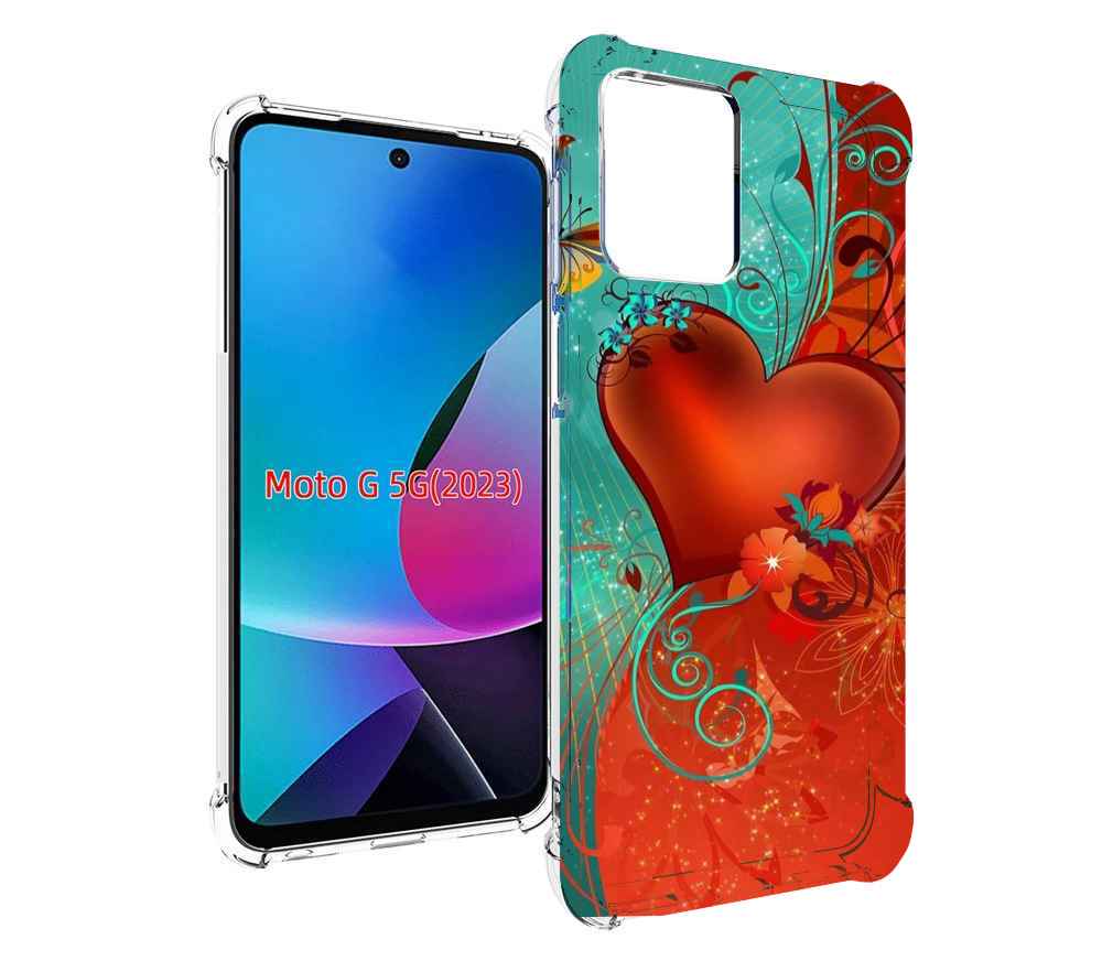 

Чехол MyPads красивые-яркие-сердечки для MOTO G 5G 2023, Tocco