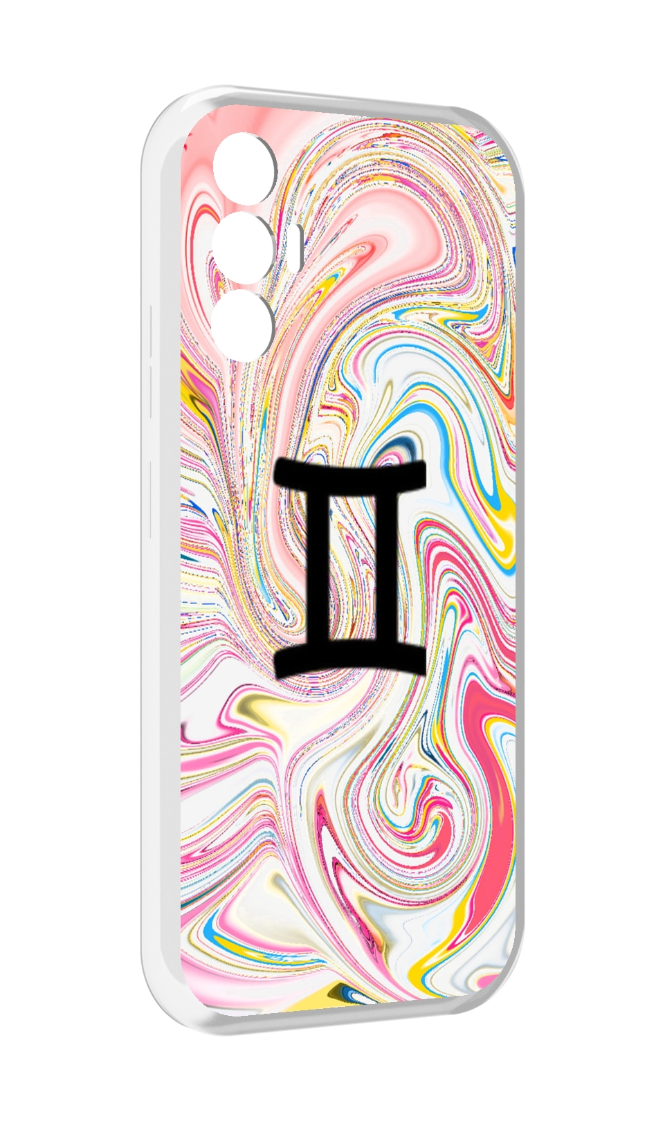 

Чехол MyPads знак зодиака близнецы 2 для Tecno Pova 3, Прозрачный, Tocco