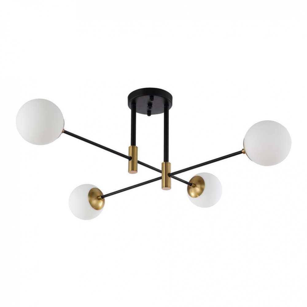 

Потолочная люстра Crystal Lux с поддержкой Маруся FIDEL PL4 BLACK-М
