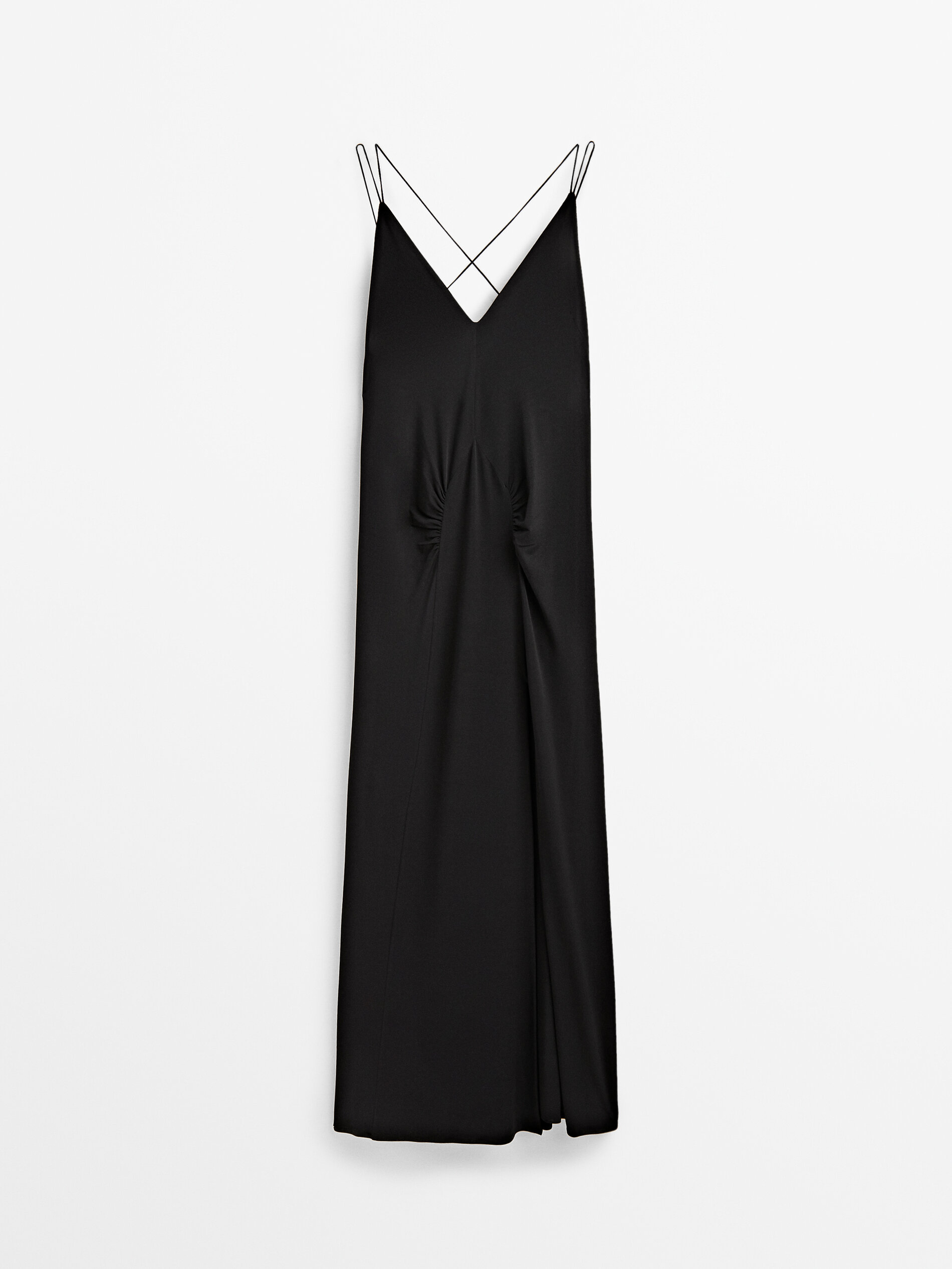 

Платье женское Massimo Dutti 09032953800 черное L, 09032953800