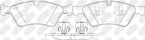 

Колодки Пер.Меrсеdеs М-Кlаssе W164 3.0/3.5L 05- NIBK pn0500w