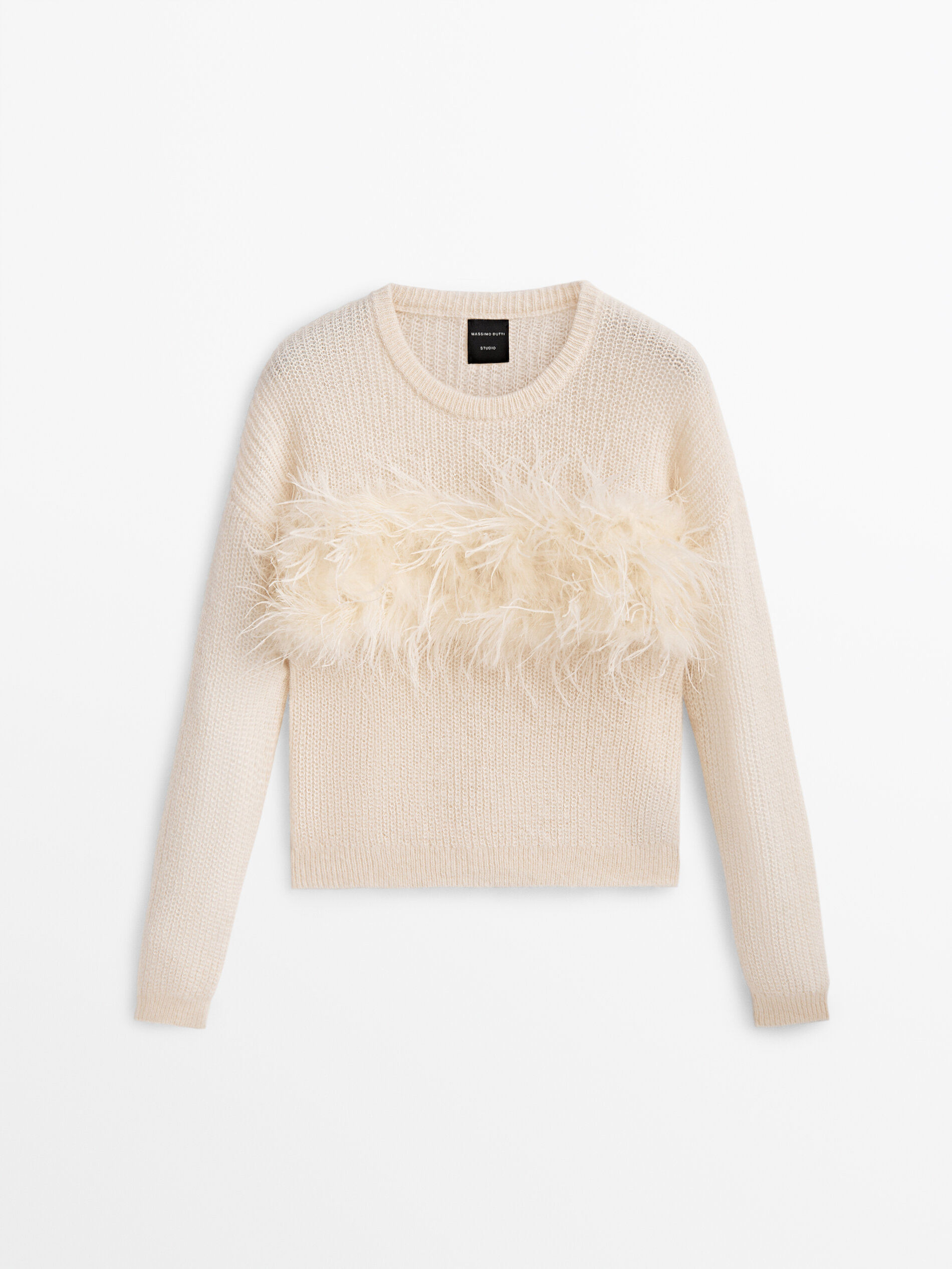 

Джемпер женский Massimo Dutti 09021953746 бежевый M, 09021953746