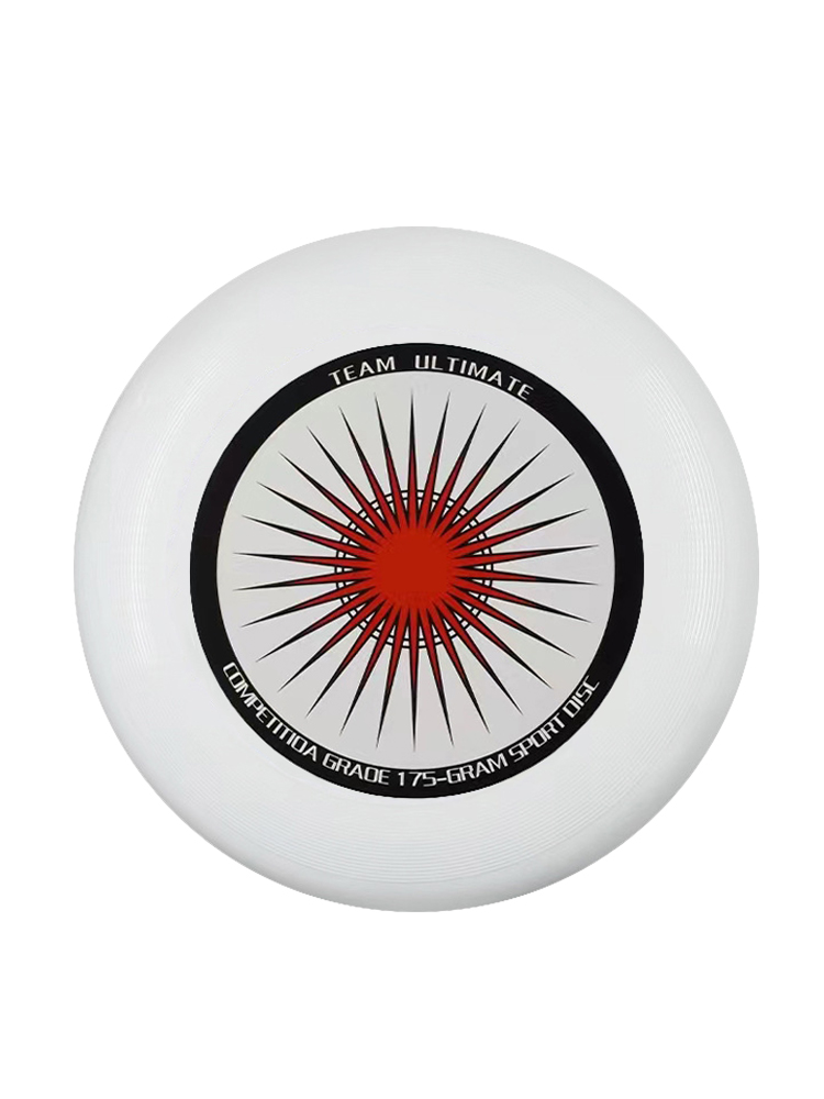 Летающая тарелка URM диск D 27см фрисби с рисунком для игр на улице, белая мяч фрисби для собак