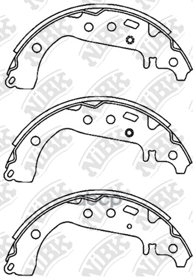 

Тормозные колодки NiBK барабанные fn2383