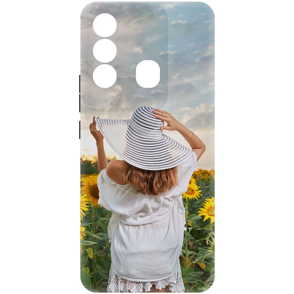 

Чехол-накладка Софт Платье летнее женское для Itel P38 Pro, 417918
