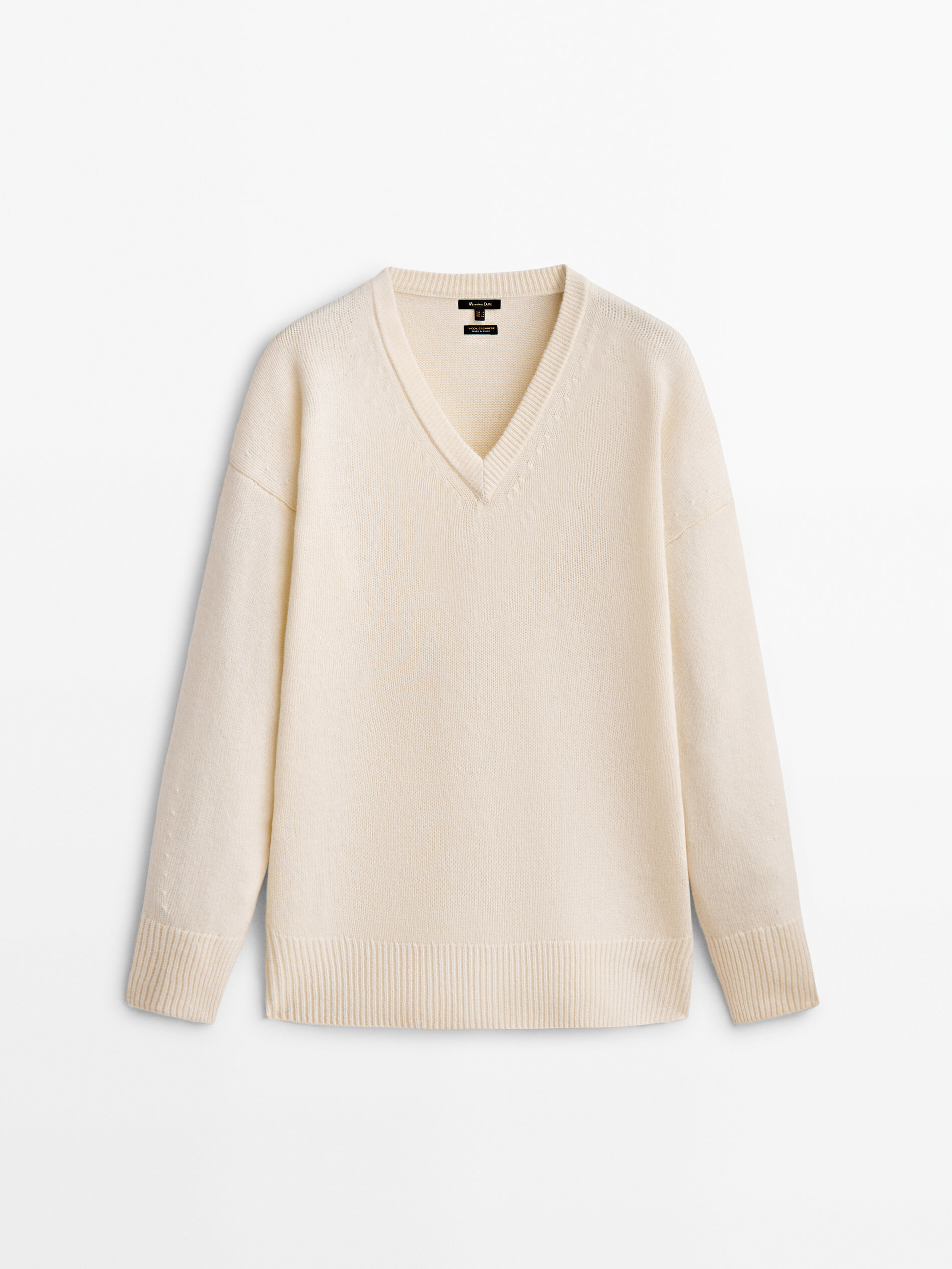 

Пуловер женский Massimo Dutti 05725660712 белый M, 05725660712