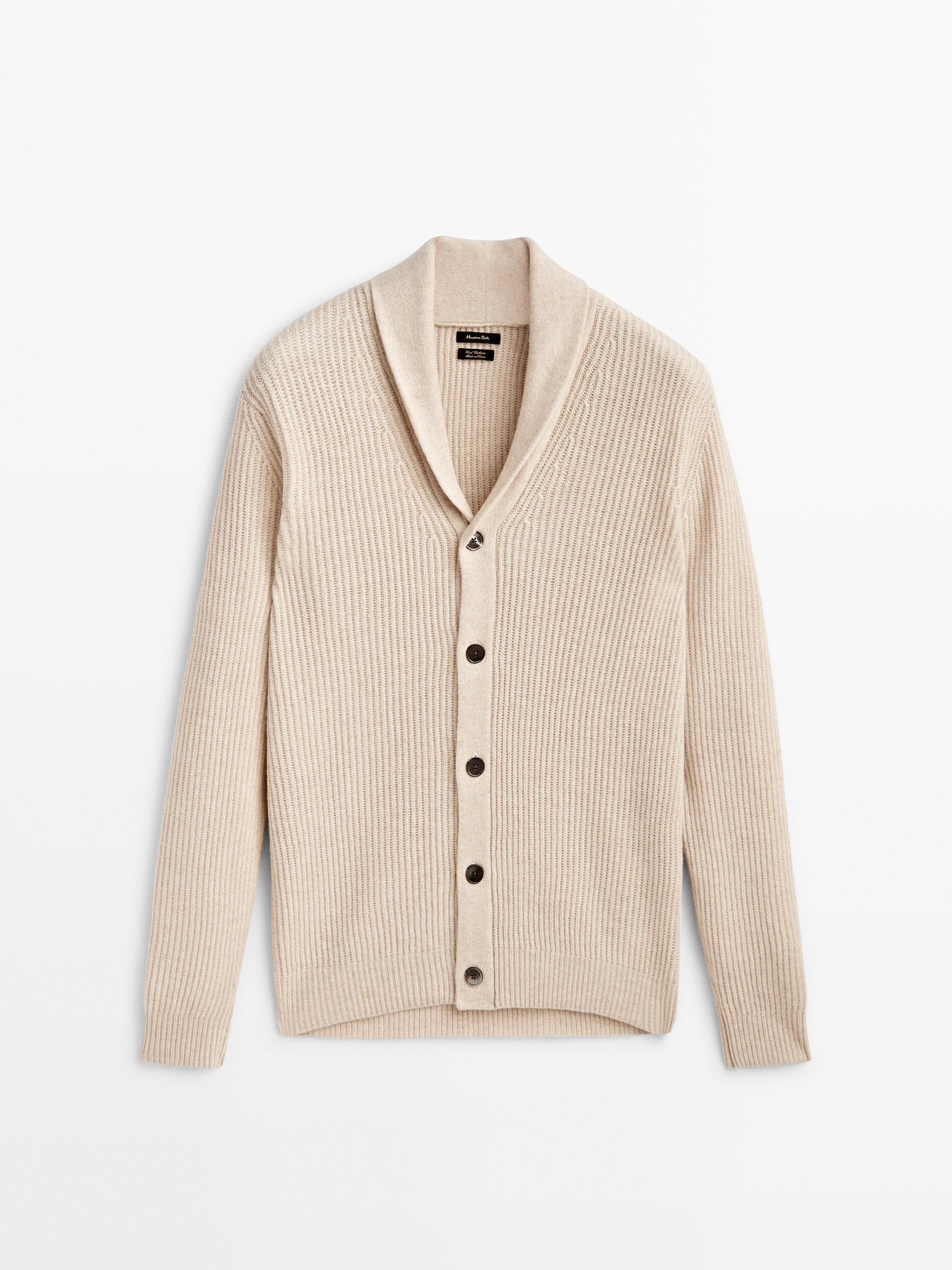 

Кардиган мужской Massimo Dutti 00989415710 бежевый L, 00989415710