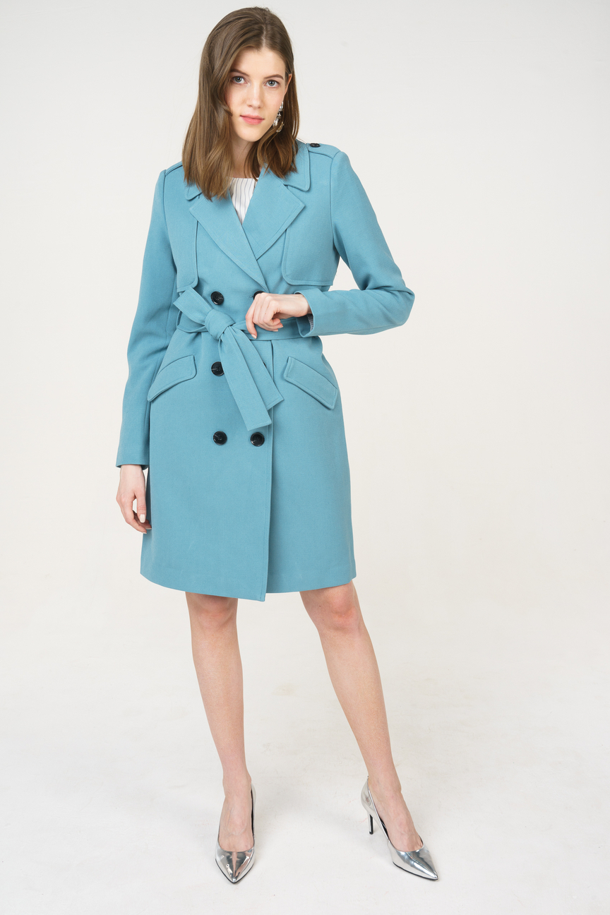 

Тренч женский Vero Moda 10206604 синий 40, 10206604