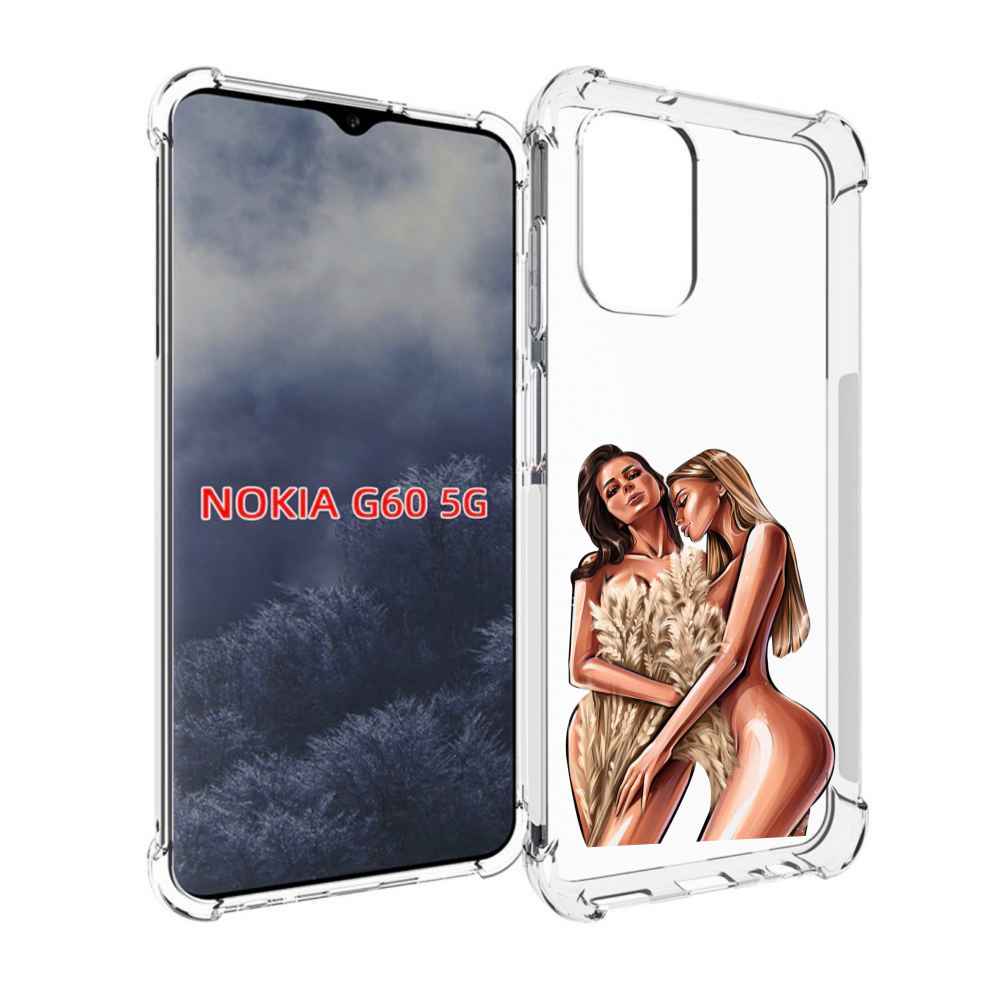 

Чехол MyPads Иллюстрированные-девушки женский для Nokia G60 5G, Прозрачный, Tocco