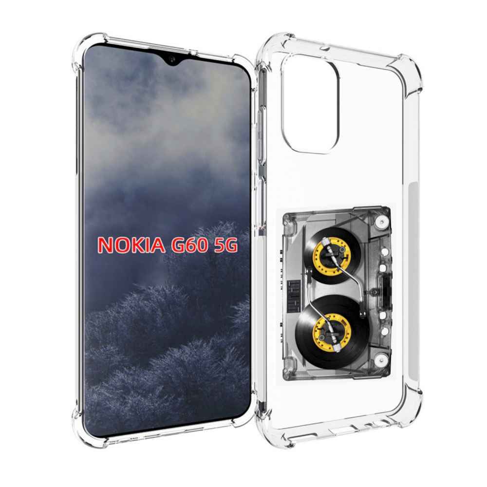 

Чехол MyPads Кассета музыкальная для Nokia G60 5G, Прозрачный, Tocco