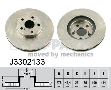 

Диск Торм Тоуоtа Сеliса 1.8 11/99- NIPPARTS j3302133