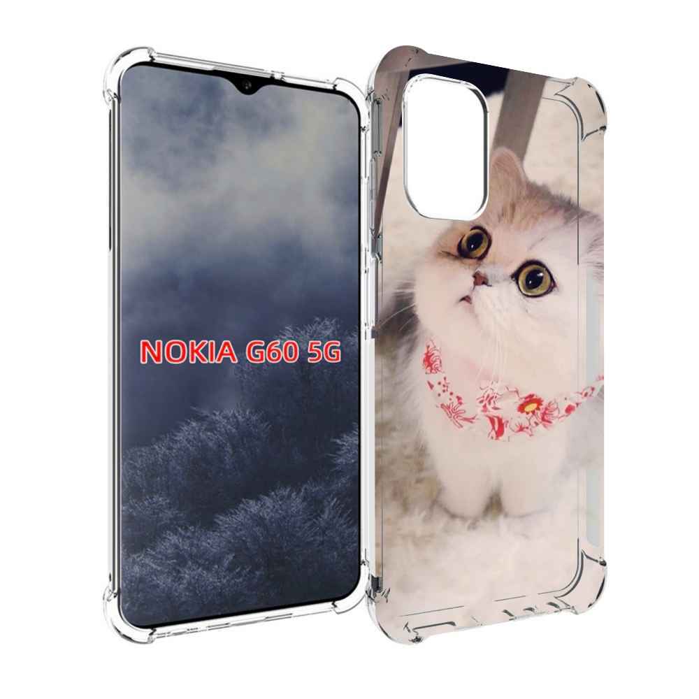 

Чехол MyPads Котеночек женский для Nokia G60 5G, Прозрачный, Tocco