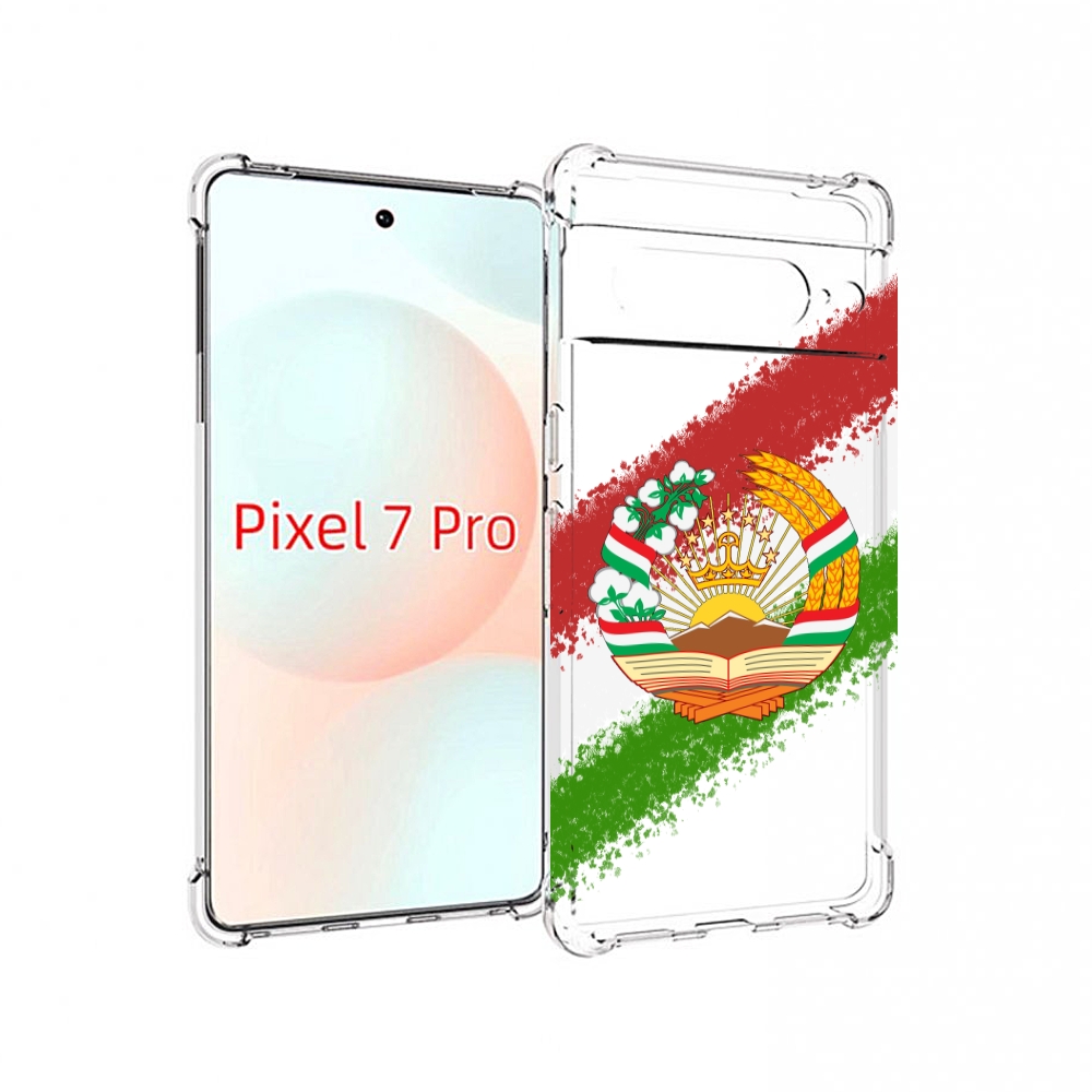 

Чехол Mypads Герб Флаг Таджикистана Для Google Pixel 7 Pro, Прозрачный, Tocco