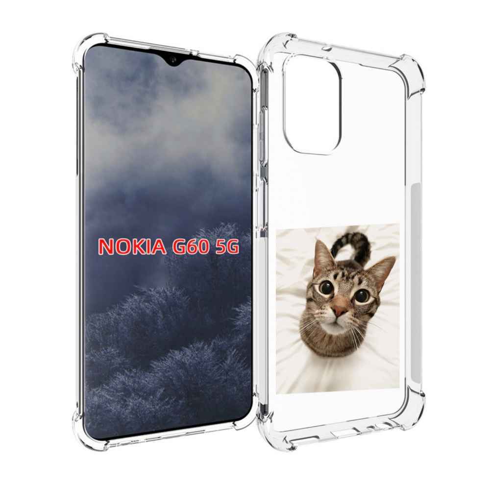 

Чехол MyPads Котик для Nokia G60 5G, Прозрачный, Tocco