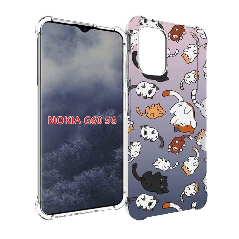 

Чехол MyPads Котики-летают для Nokia G60 5G, Прозрачный, Tocco