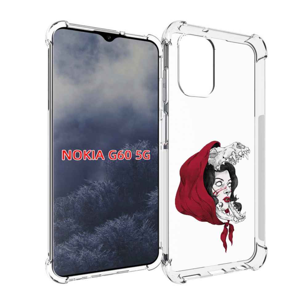 

Чехол MyPads Красная шапочка и волк женский для Nokia G60 5G, Прозрачный, Tocco