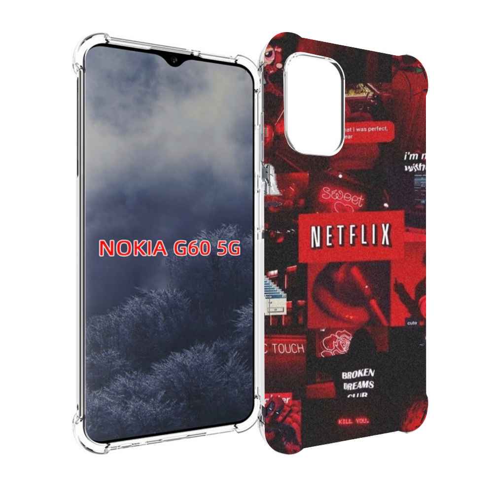 

Чехол MyPads Красные-проекты для Nokia G60 5G, Прозрачный, Tocco