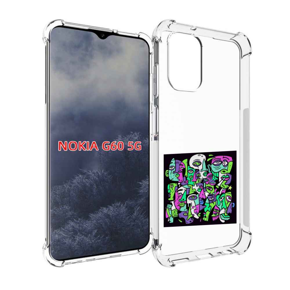 

Чехол MyPads Кривой эфир ATL для Nokia G60 5G, Прозрачный, Tocco