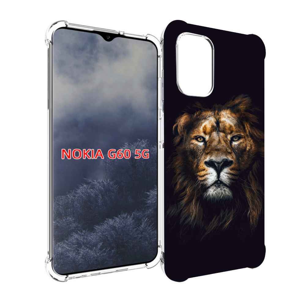 

Чехол MyPads Лев-в-тени мужской для Nokia G60 5G, Прозрачный, Tocco