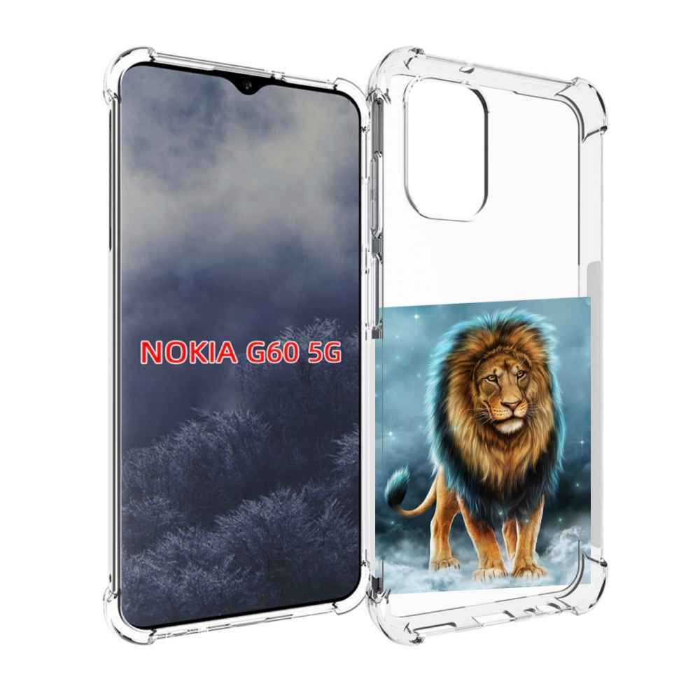 

Чехол MyPads Лев-в-тумане для Nokia G60 5G, Прозрачный, Tocco