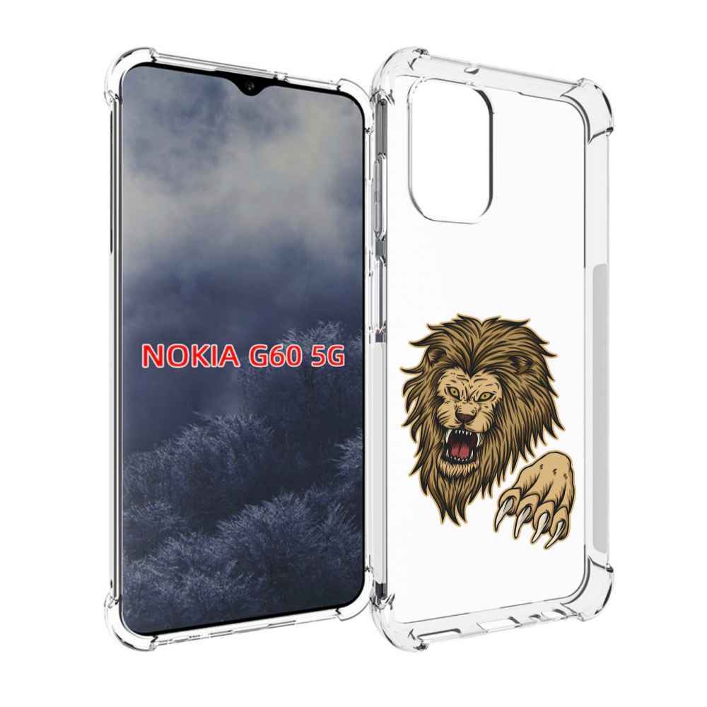 

Чехол MyPads Лев-завоеватель мужской для Nokia G60 5G, Прозрачный, Tocco